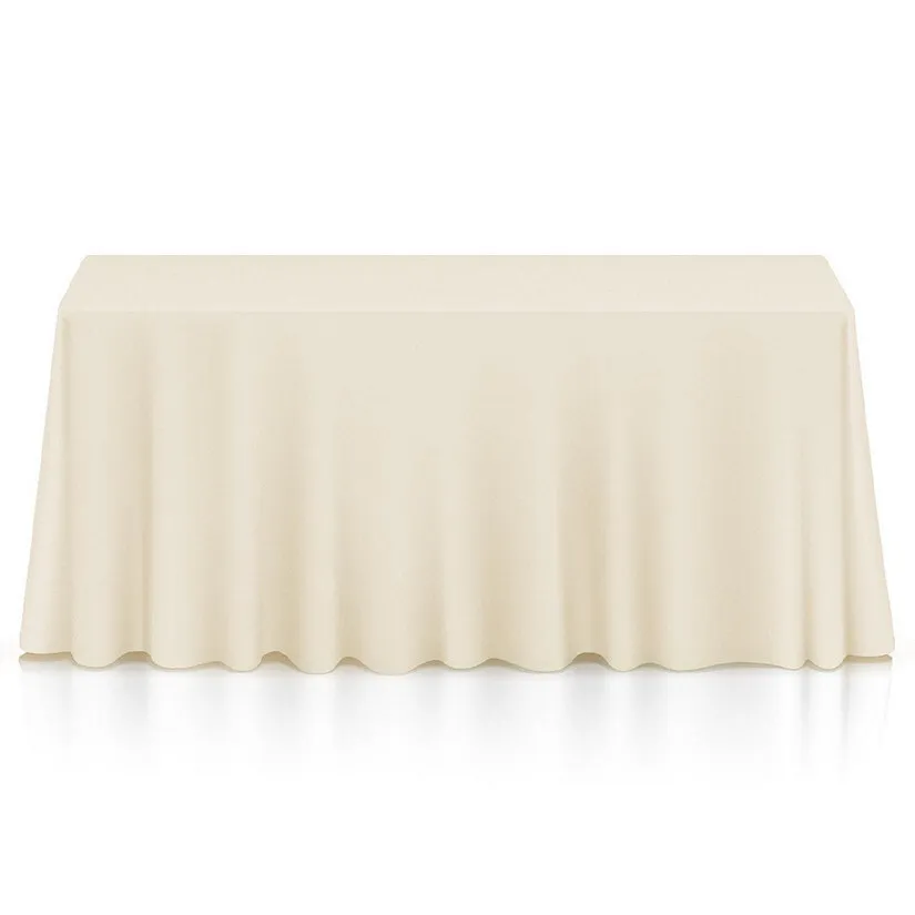 Ivory long tablecloths