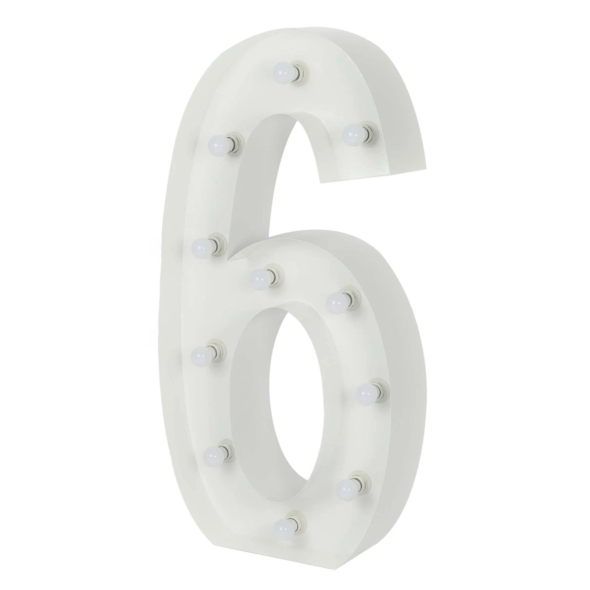 Marquee Number 6 (4 ft tall) 