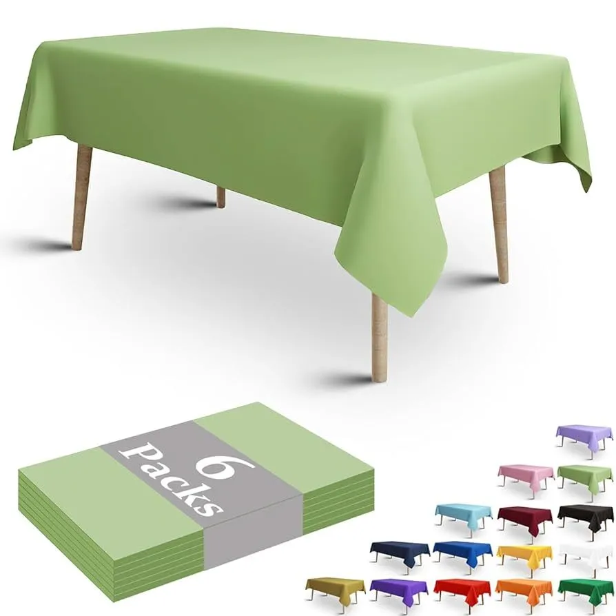 8 Ft Tablecloth Linen Green