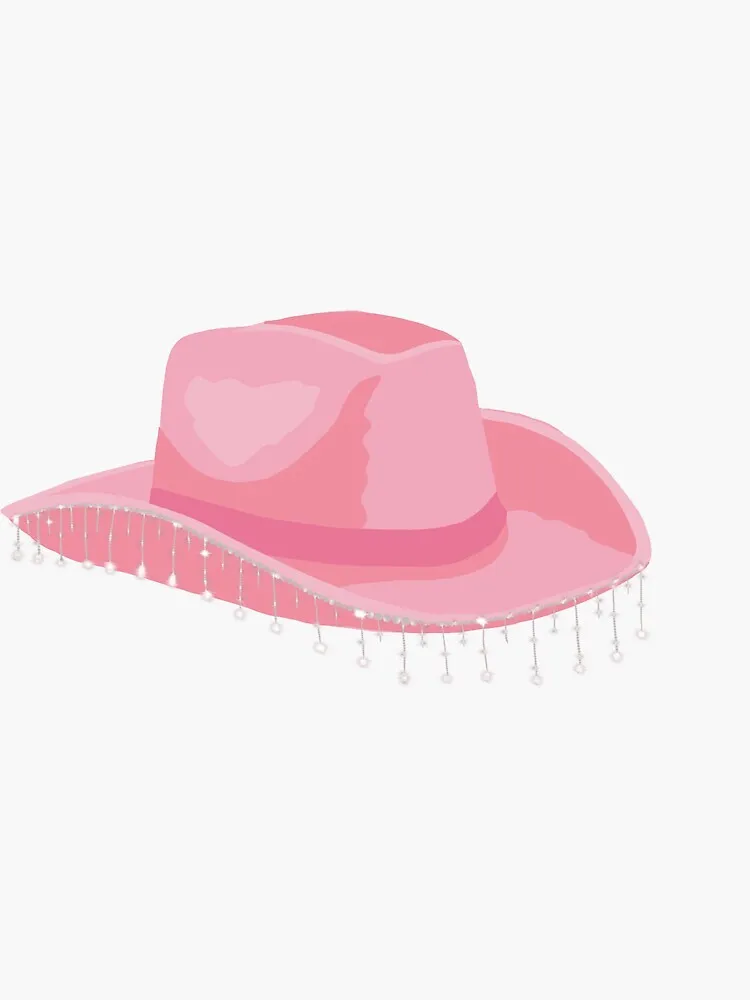 Pink Cowboy Hat Backdrop