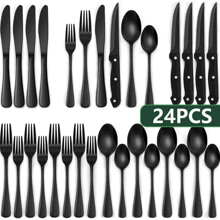 Black Stainless Steel Utensil