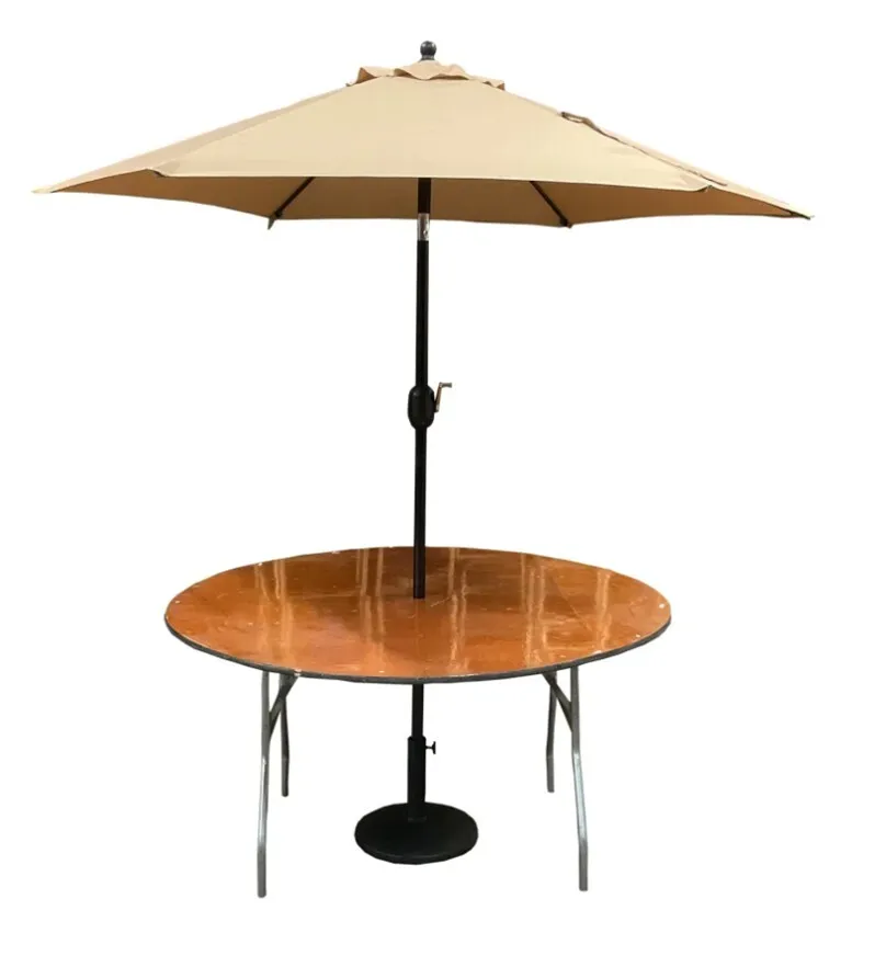 60in R table with Umbrella