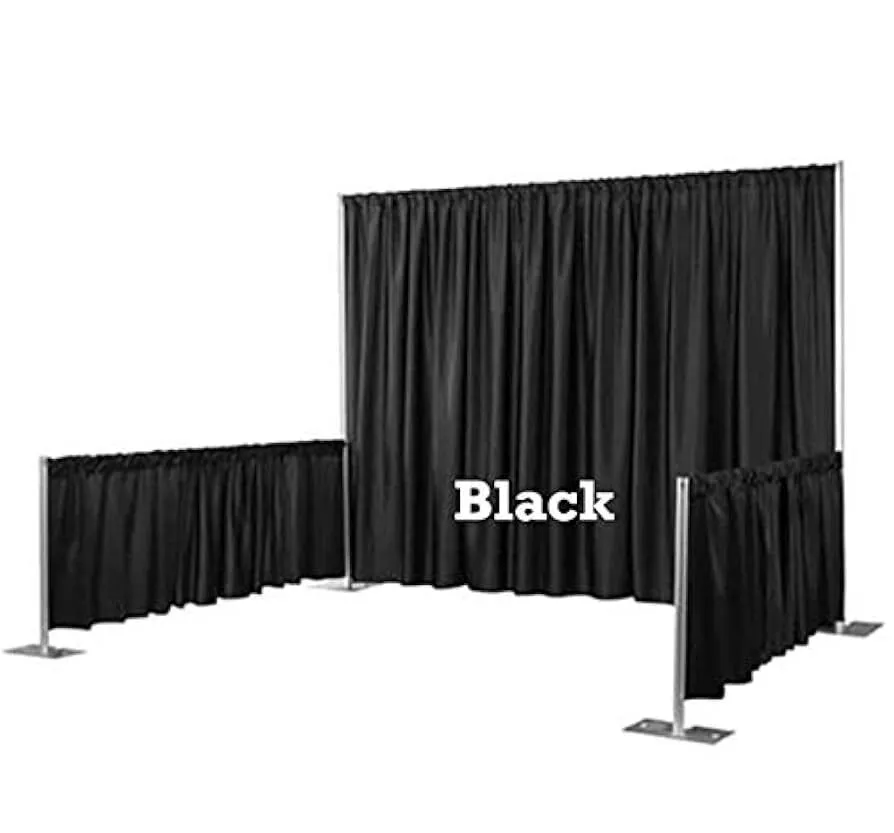 3ft Banjo Black Drape | 3 Ft. Drape - 34" H x 48" W
