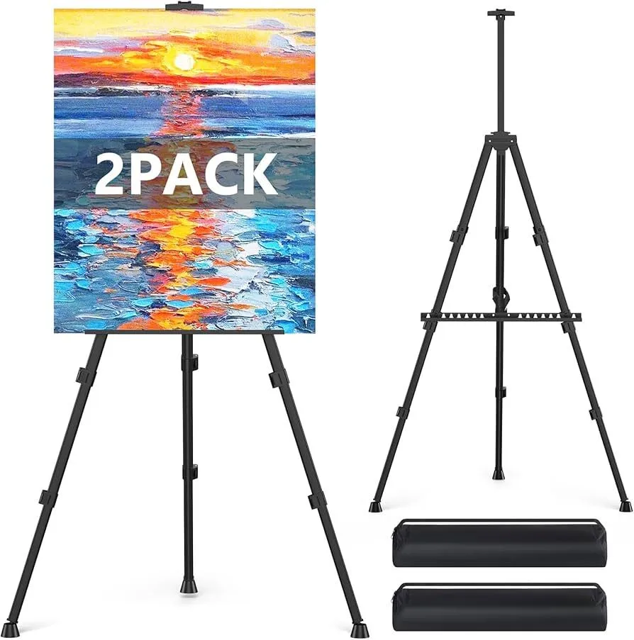 66" Easels Stand Compact & Portable w/ Travel Ease