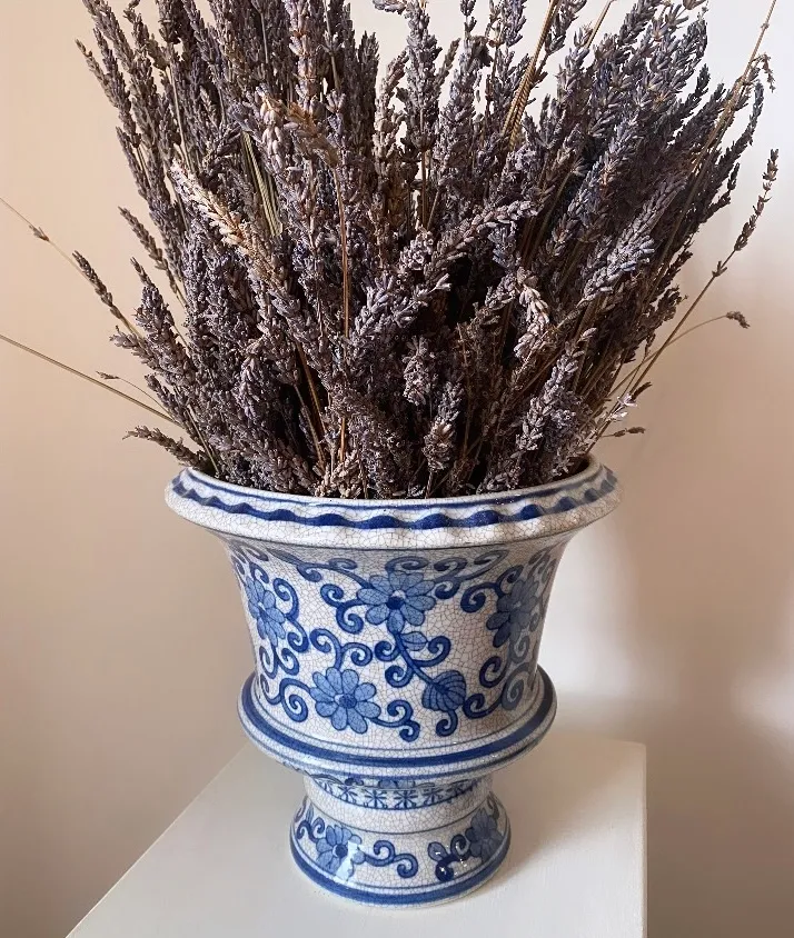 'COURTNEY' Blue & White Vase