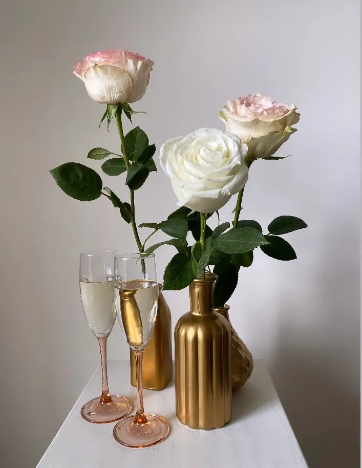 Gold & Brass Bud Vases