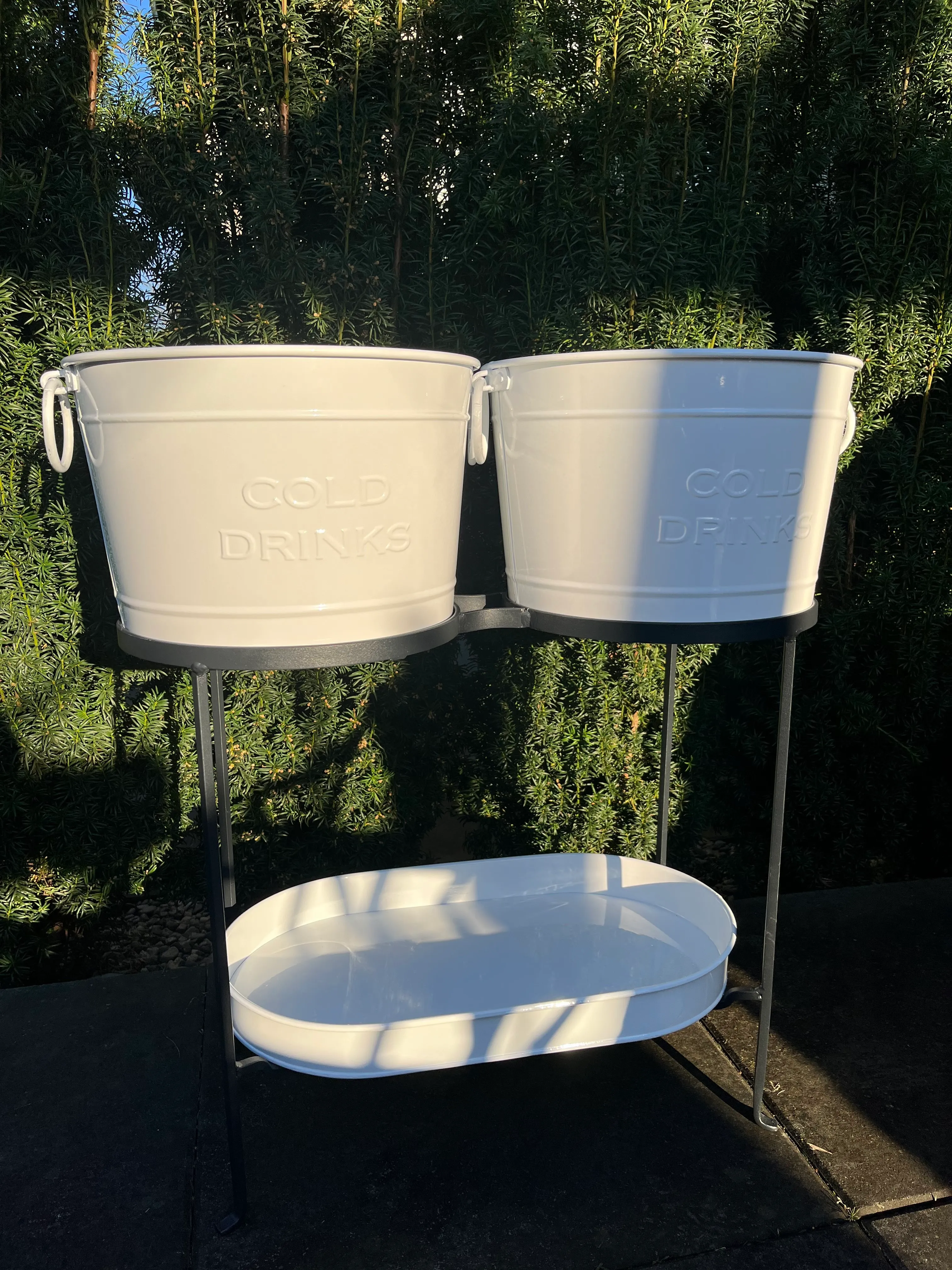 White Beverage Station