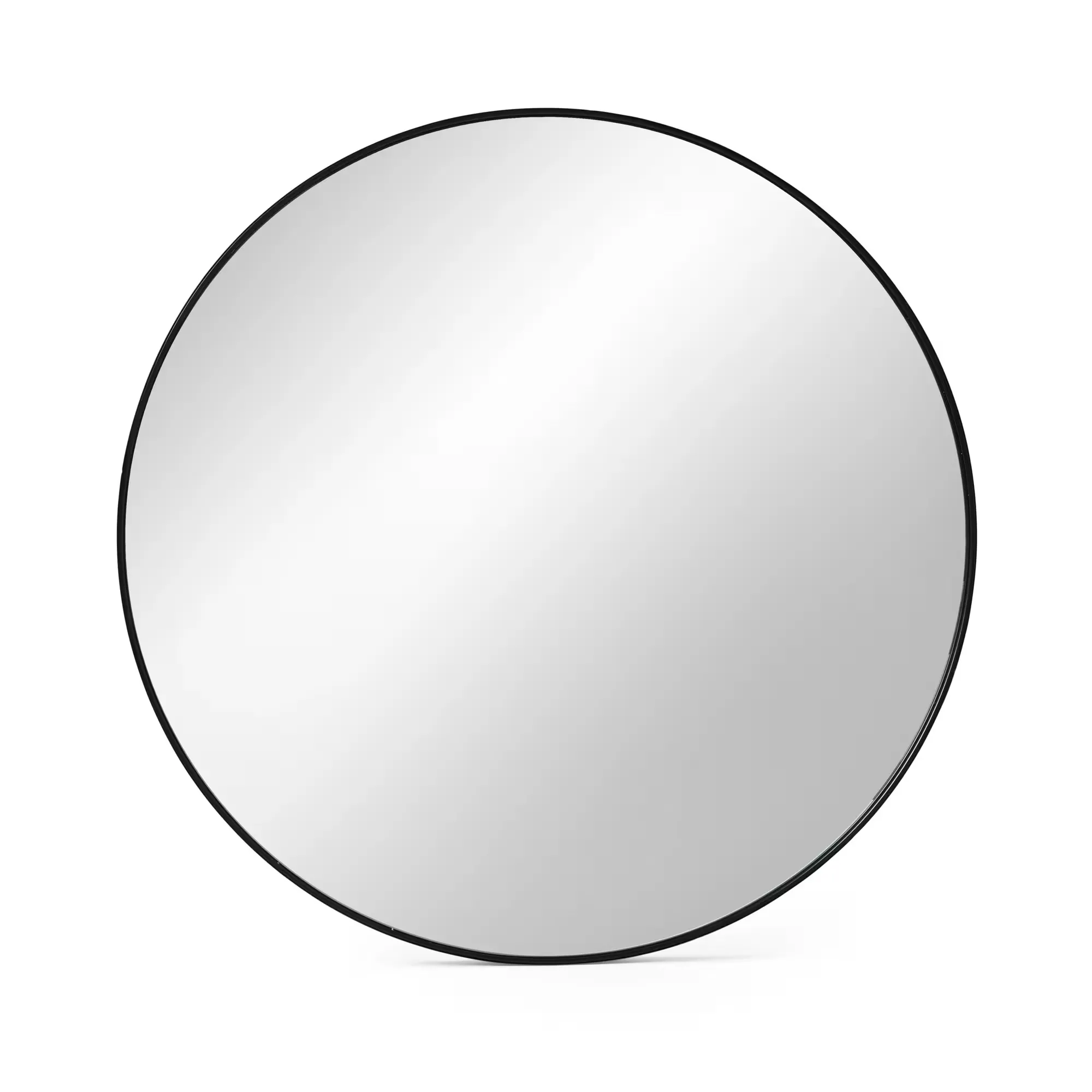 Standard Round Black Mirror