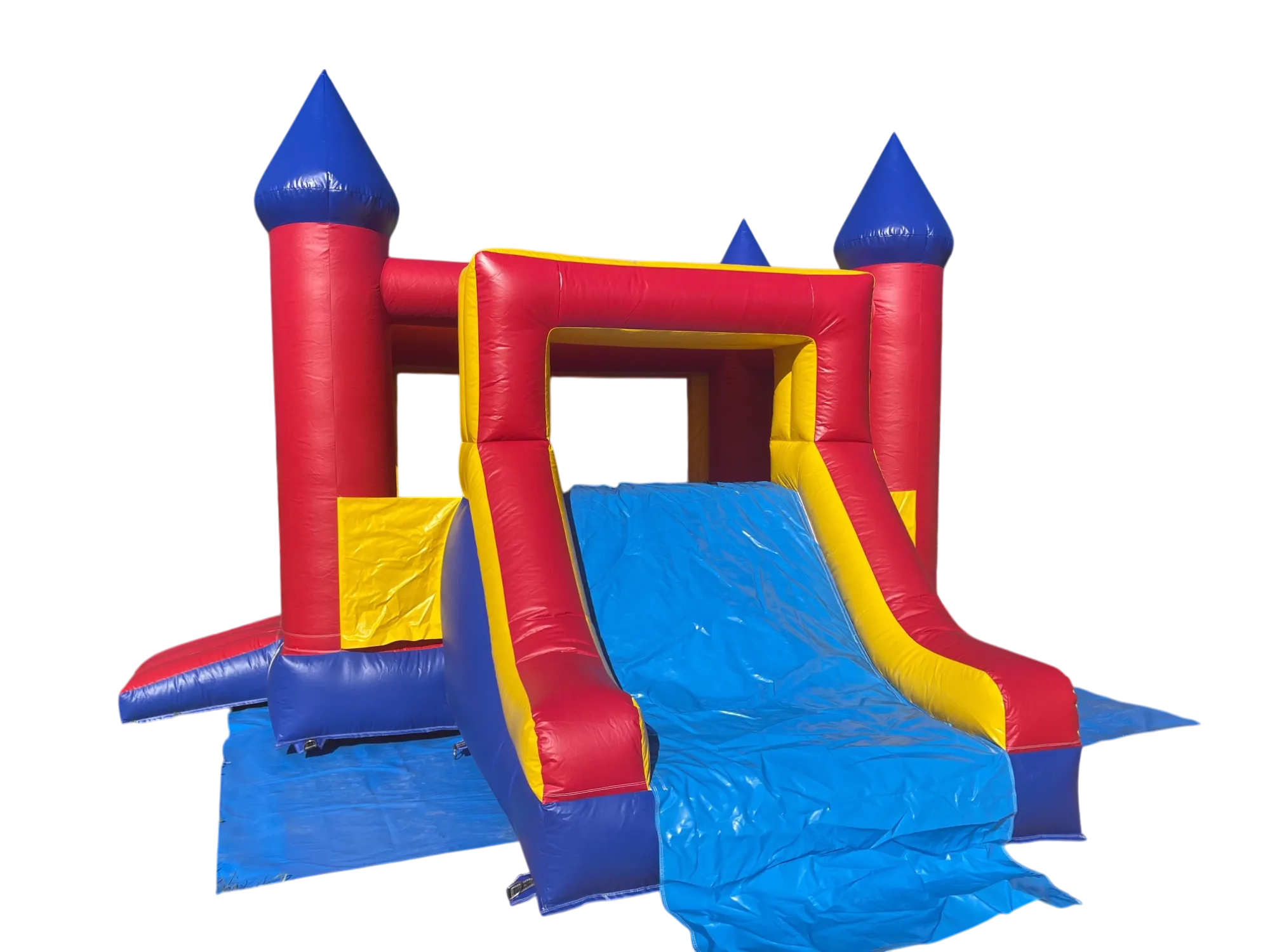 Blue and Red Bounce House