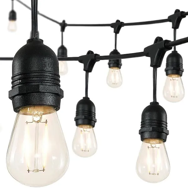 Edison Bulb String Lights (Installed)