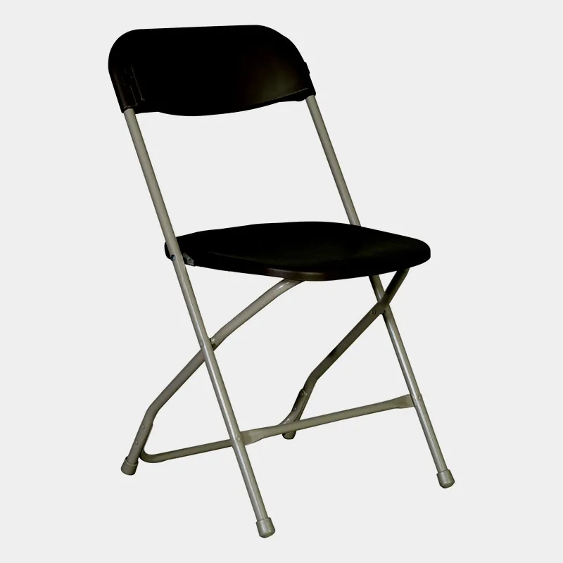 Black alloy Folding Chair (Festival Grade)