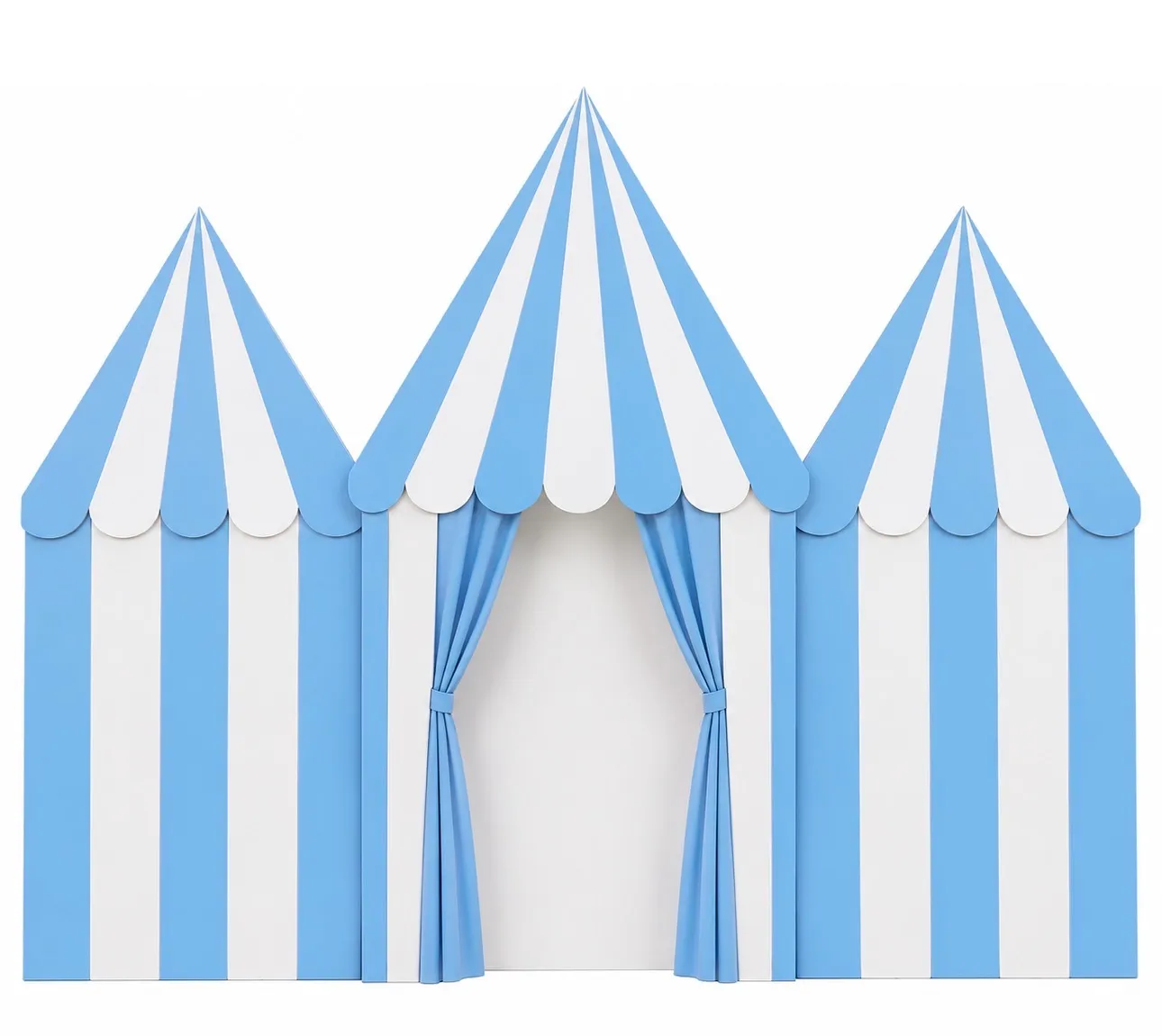 Custom Color Carnival Tent Backdrop Rental