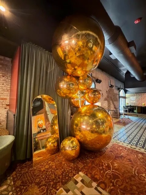 BIG Inflatable Shiny Mirror Balls