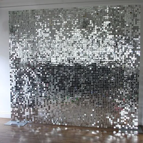 Silver Shimmer Wall