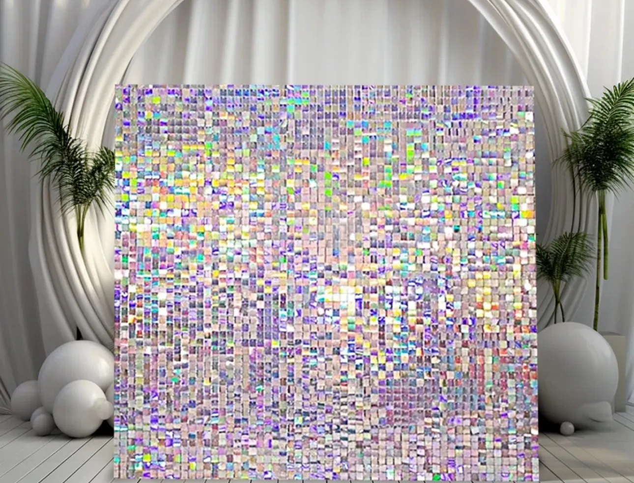 Iridescent Shimmer Wall