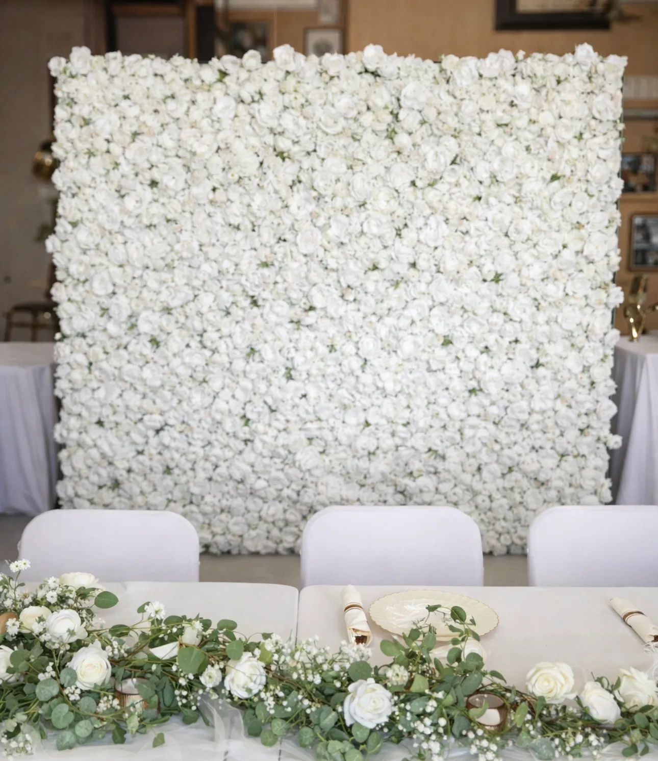 White Flower Wall