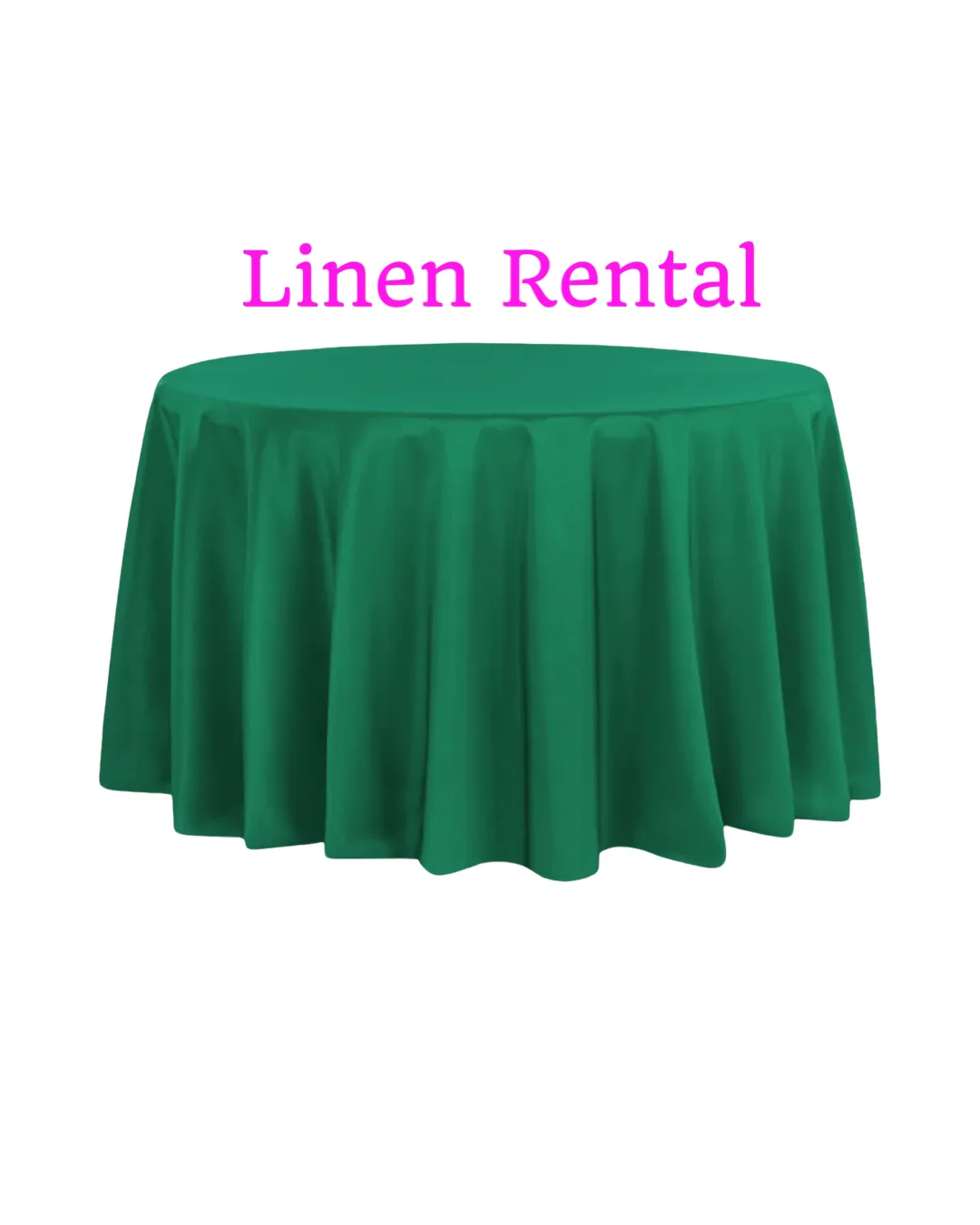 Emerald Green Round Table Linen