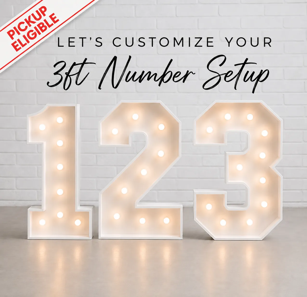 3ft Marquee Numbers