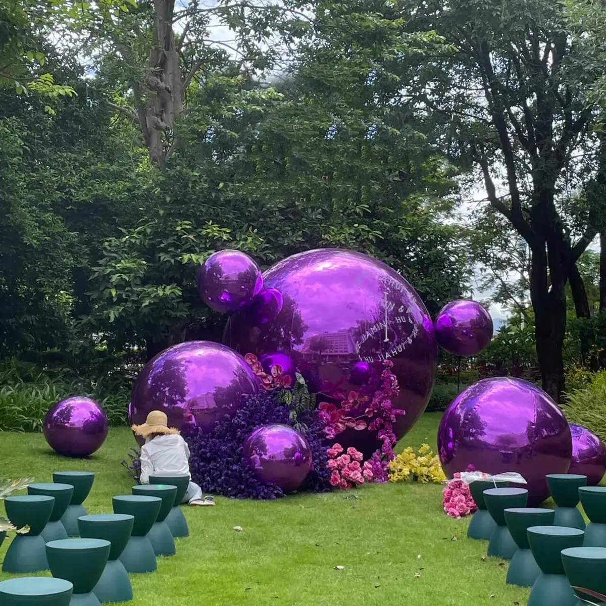 Purple Huge Shiny Balls