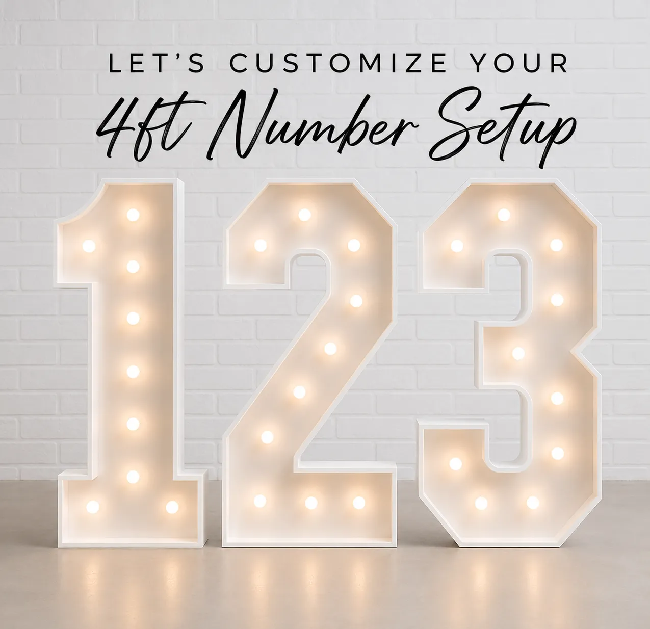 4ft Marquee Numbers