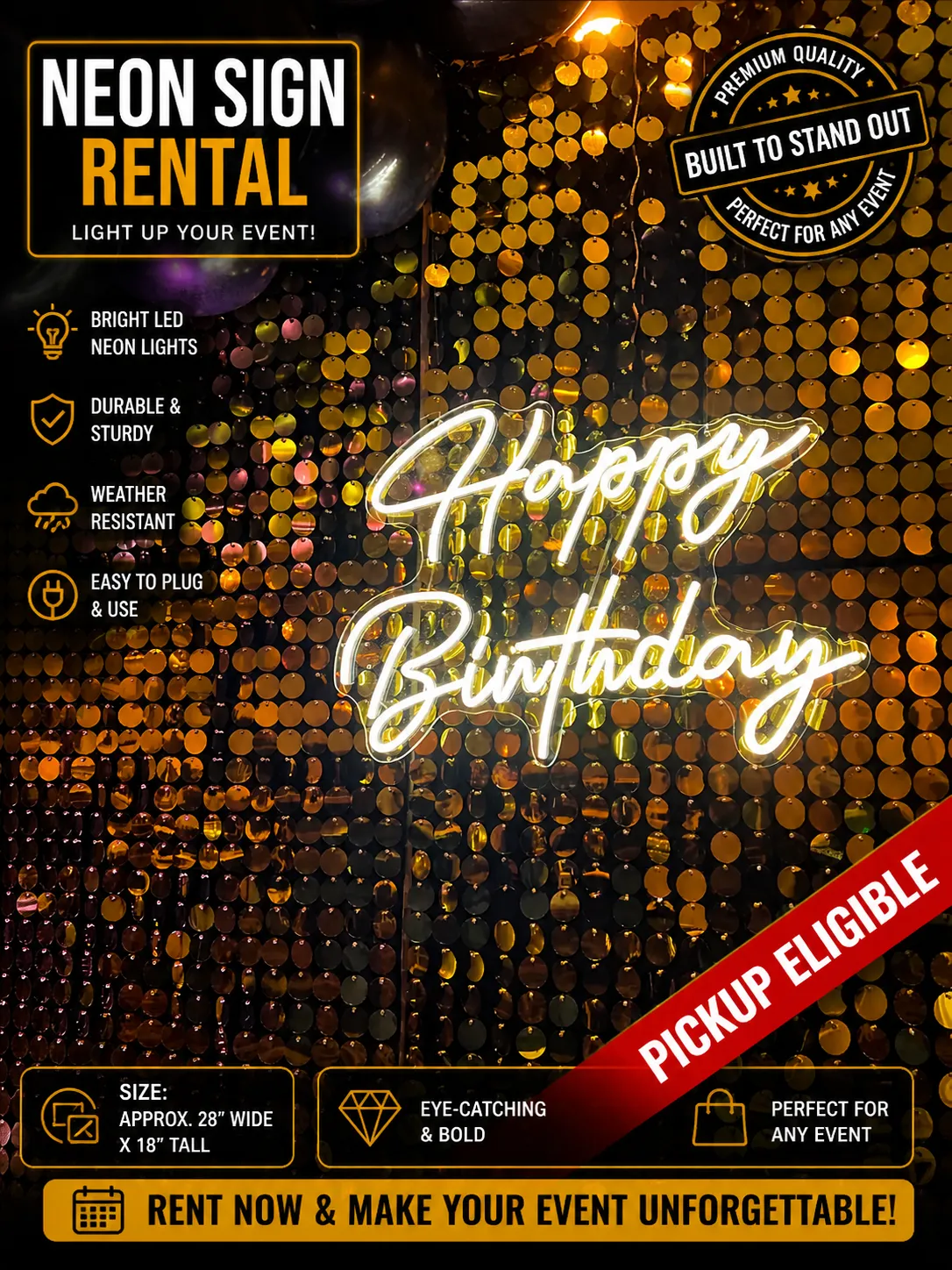 Birthday Neon Sign