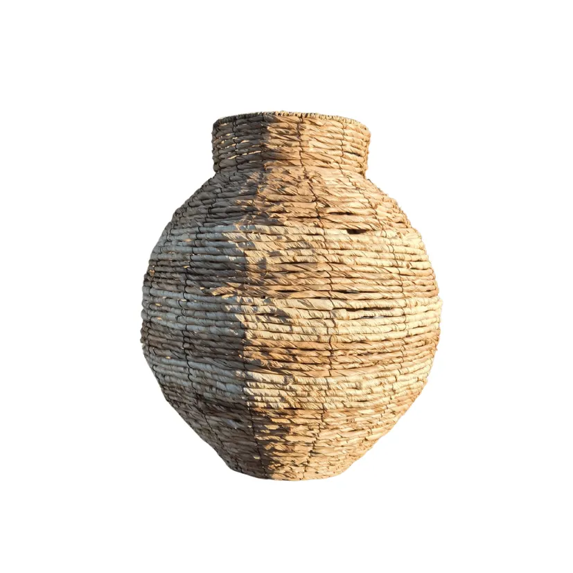 Gevlochten Vaas - Naturel 44x50
