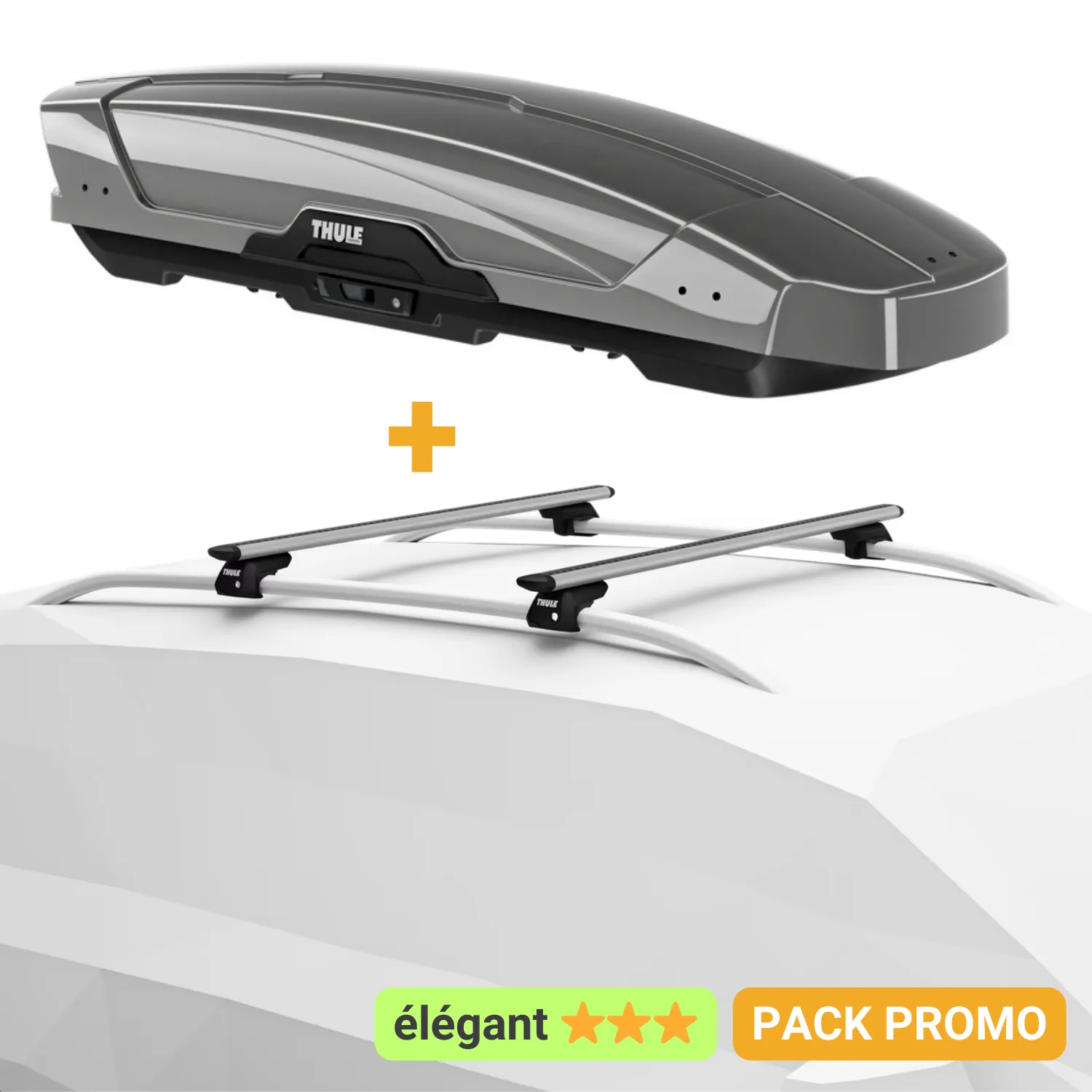 PACK WingBar + Coffre Motion XT Sport (300 L) ⭐