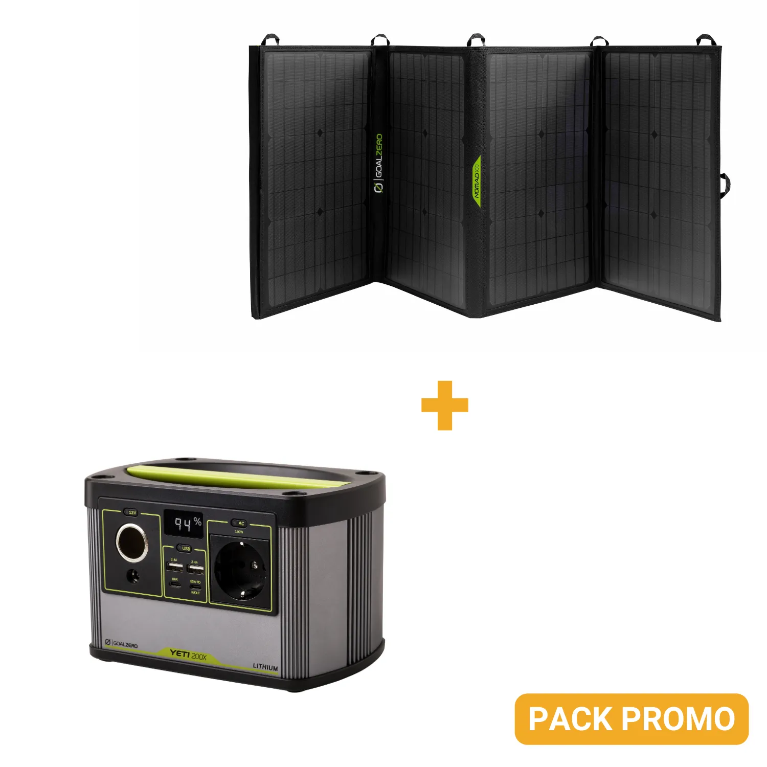 PACK GoalZero Batterie Yeti 200x + Panneaux Nomad100