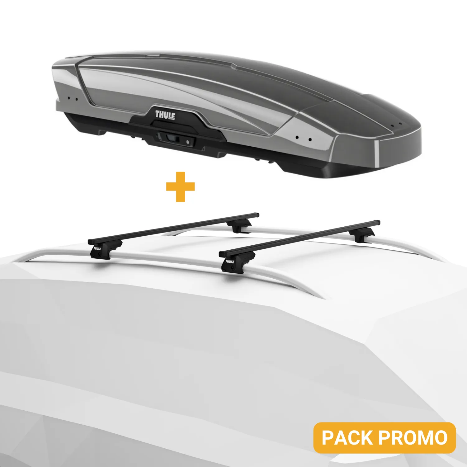 PACK Barres + Coffre Motion XT Sport (300 L) ⭐