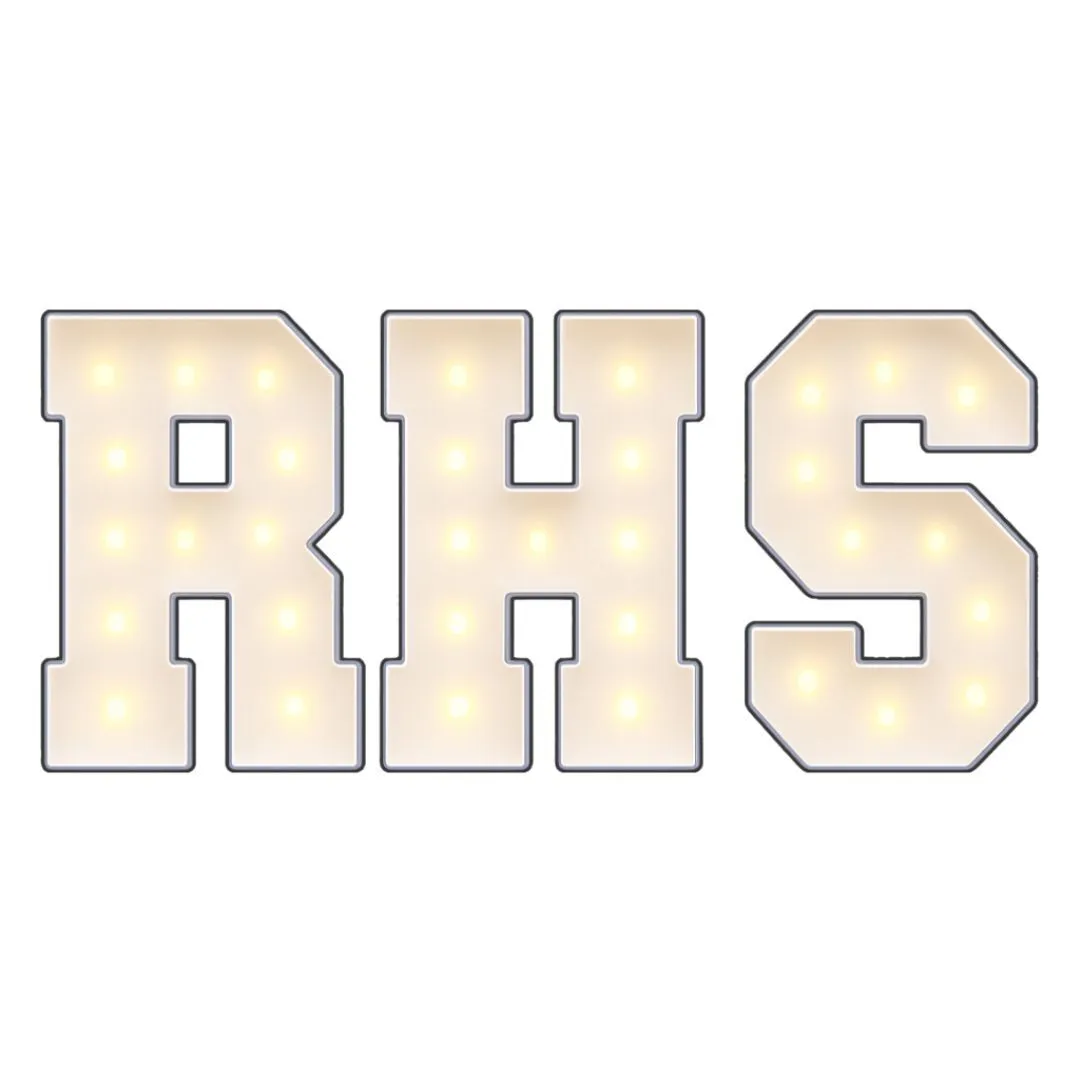 RHS 4ft Marquee Letters Light Up