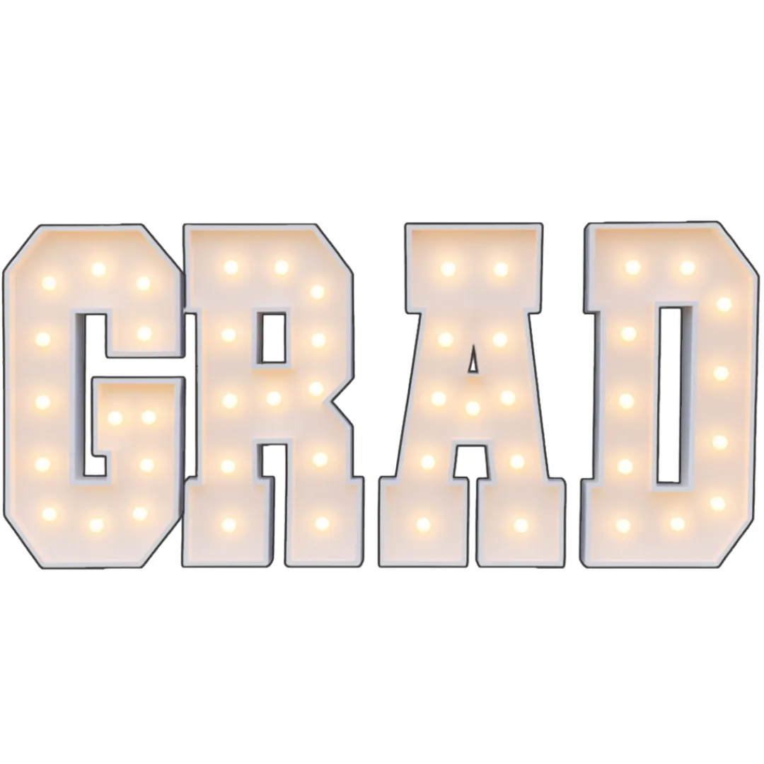 GRAD 4ft Marquee Letters Light Up