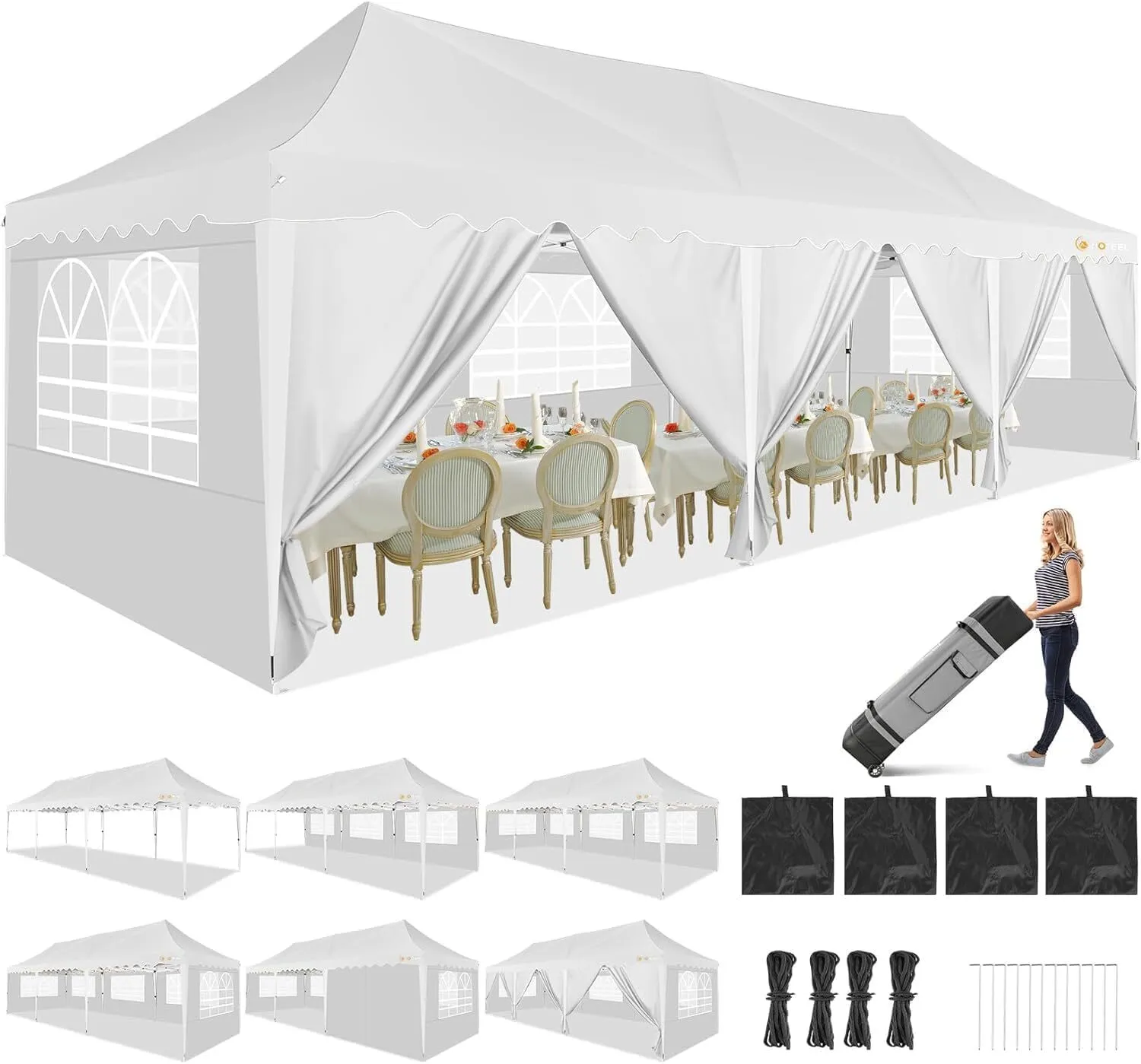 10x30 Canopy Tent with Walls