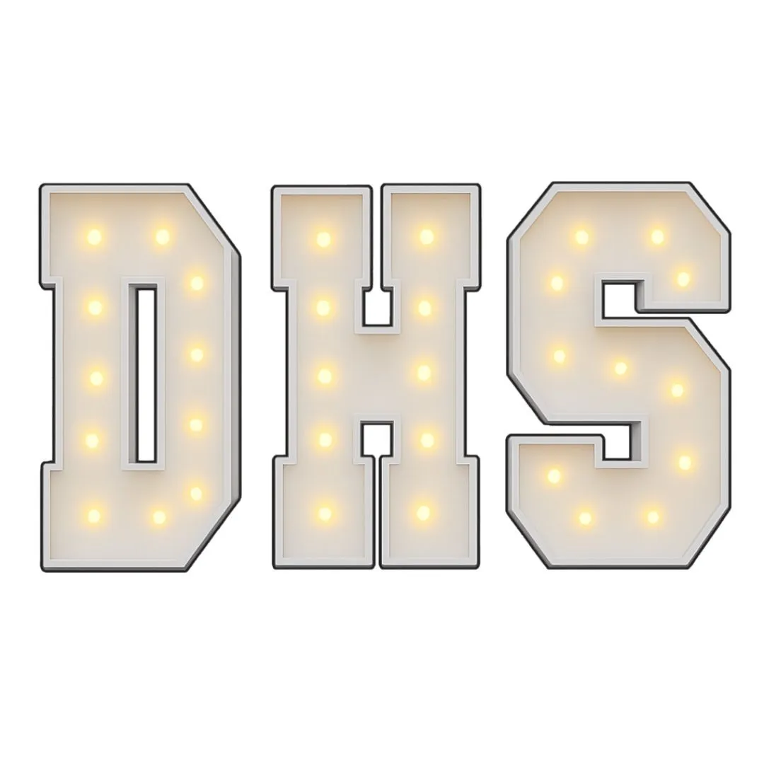 DHS 4ft Marquee Letters Light Up
