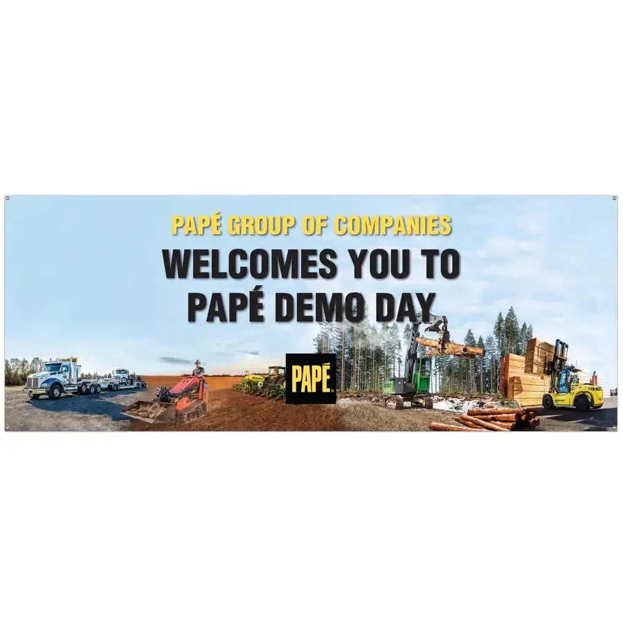 13' x 5' Banner - Papé "Welcomes You To Papé Demo Day"