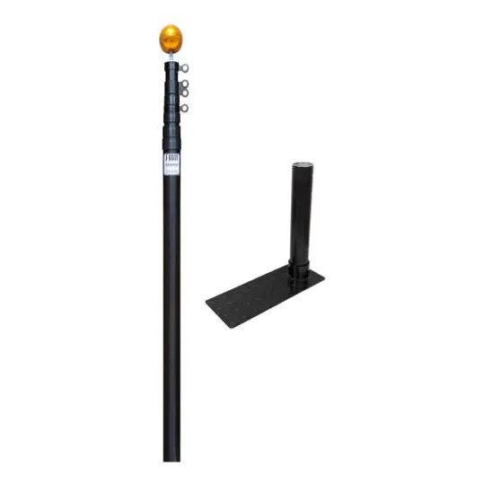 20ft Flagpole with Vehicle Base