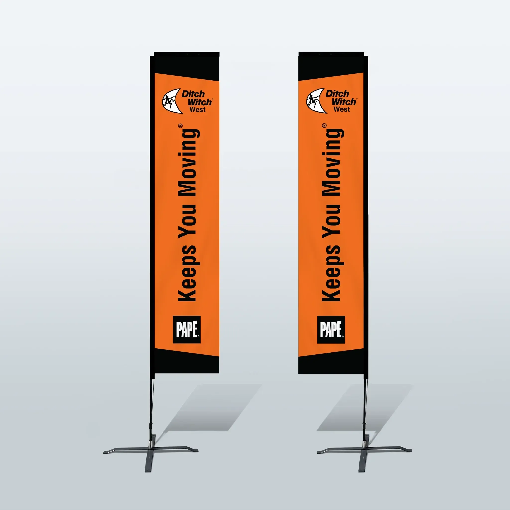 14.5' Sail Flag - Ditch Witch West Keeps You Moving