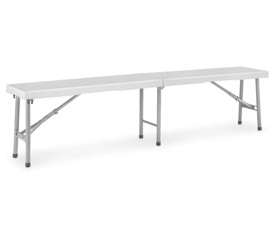 White Folding Bench