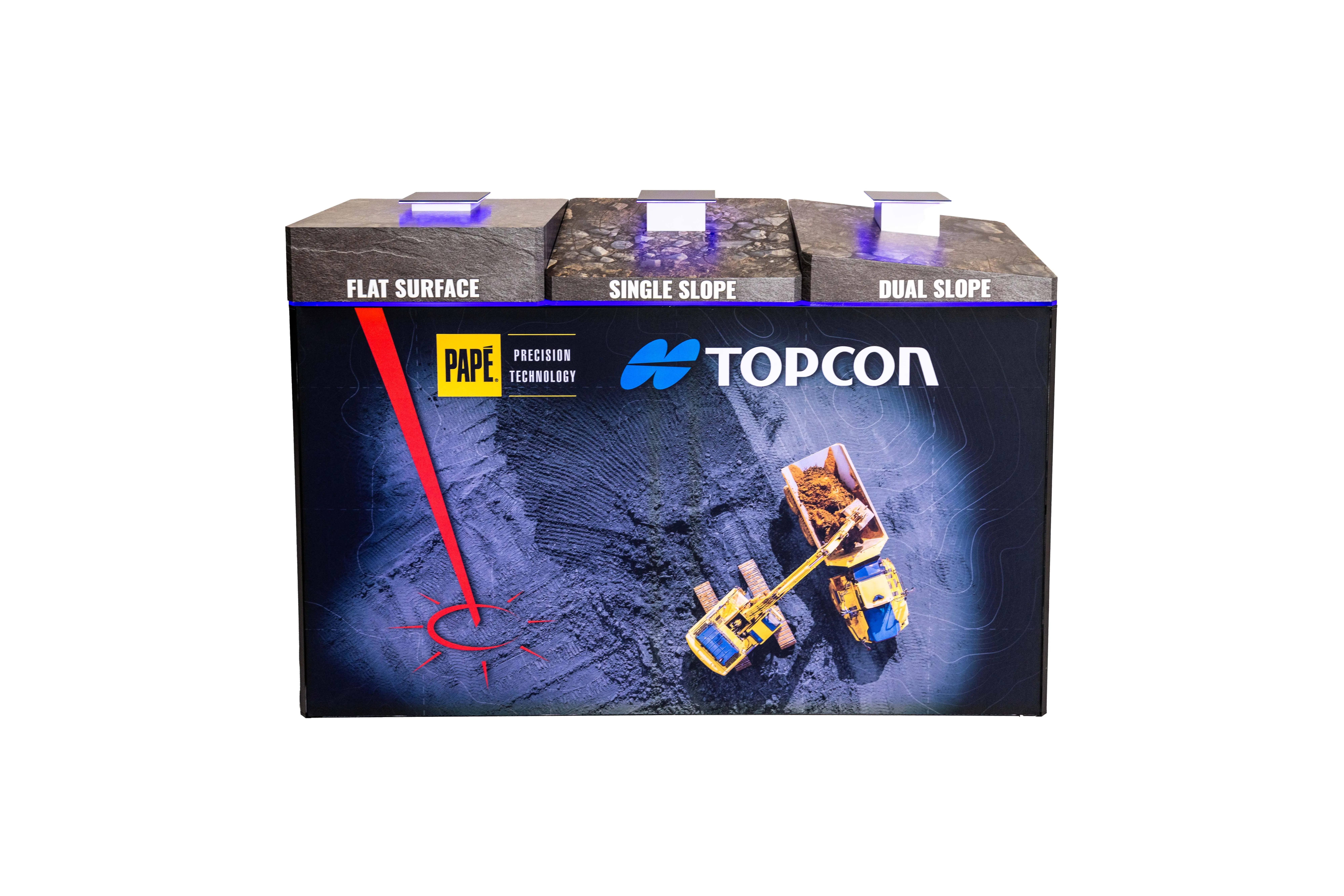 Topcon Tradeshow Laser Display Podium