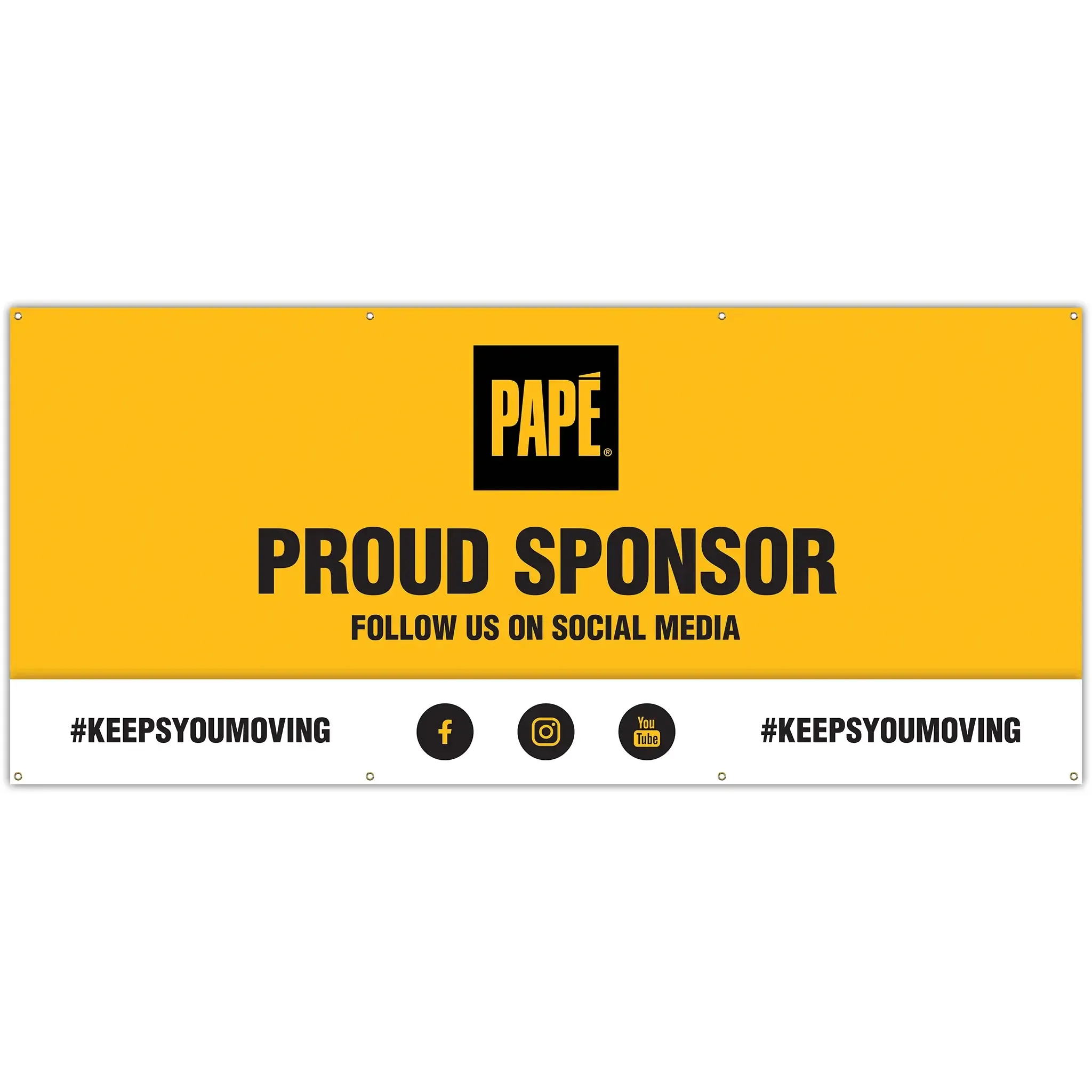 8' x 4' Banner - Papé "Proud Sponsor"