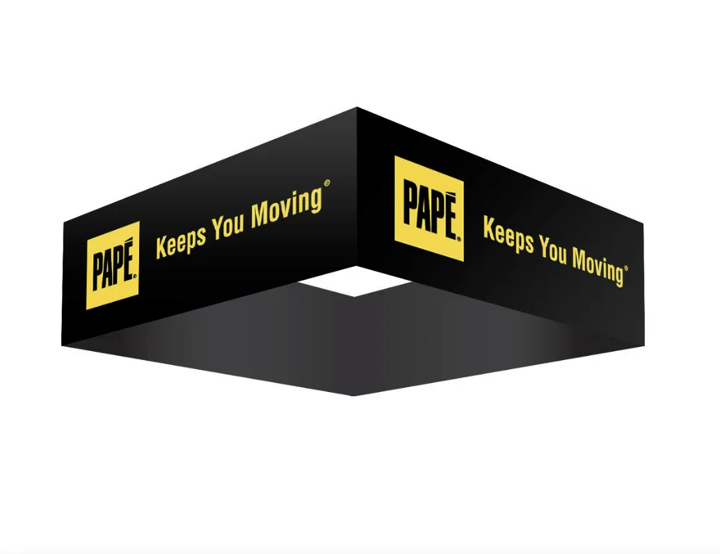 5' Square Hanging Banner - Papé Keeps You Moving