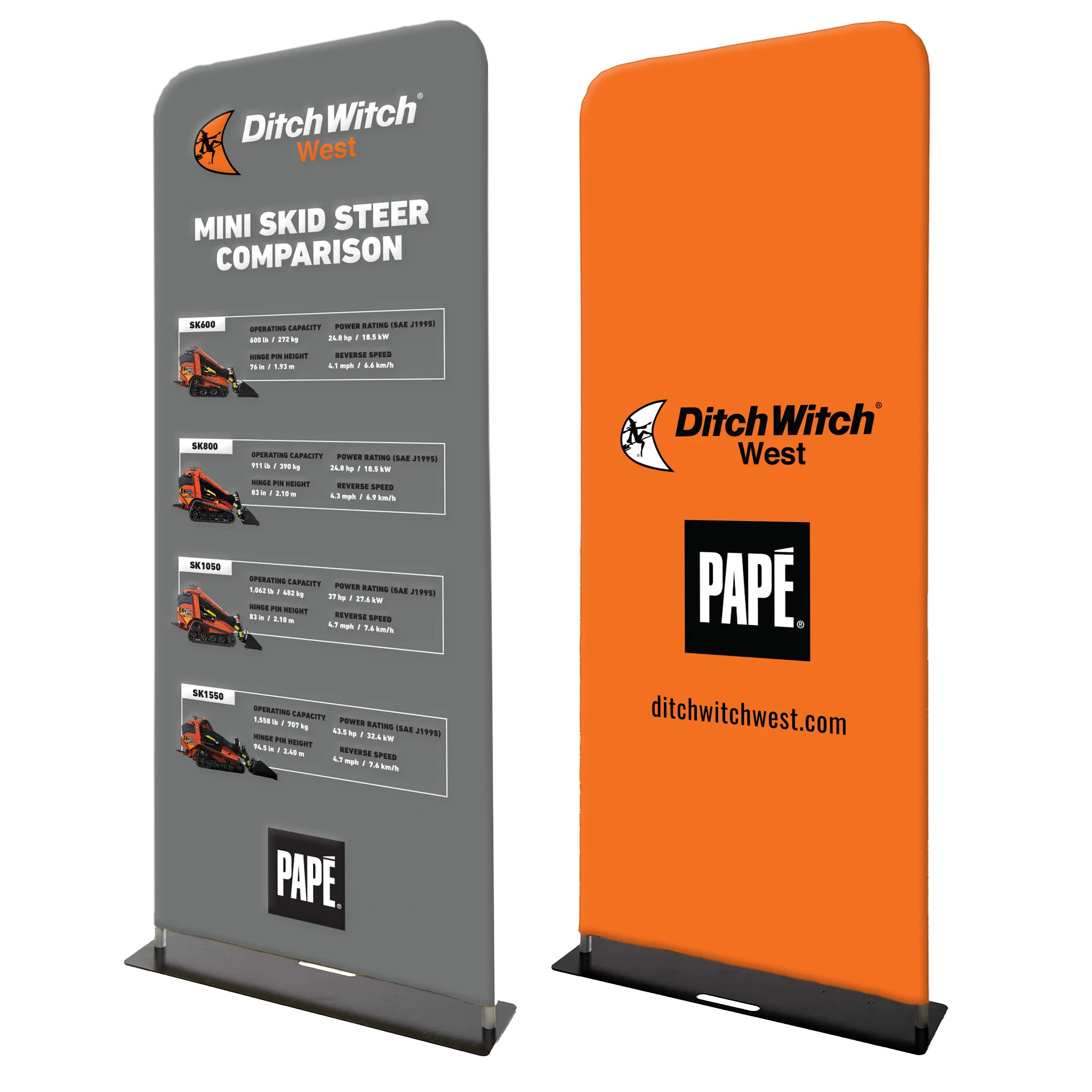 3' Hop Up - Ditch Witch West - Mini Skid Steer Comparison