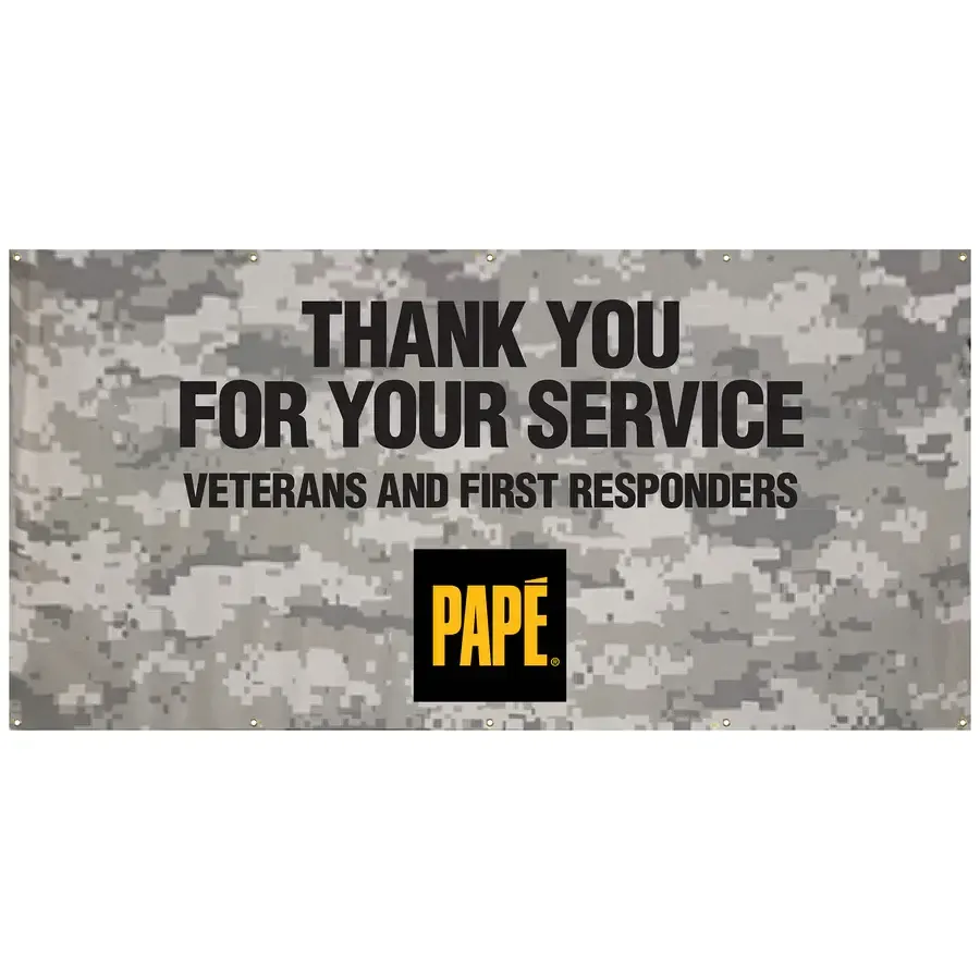 8' x 5' Banner - Thank You for Your Service