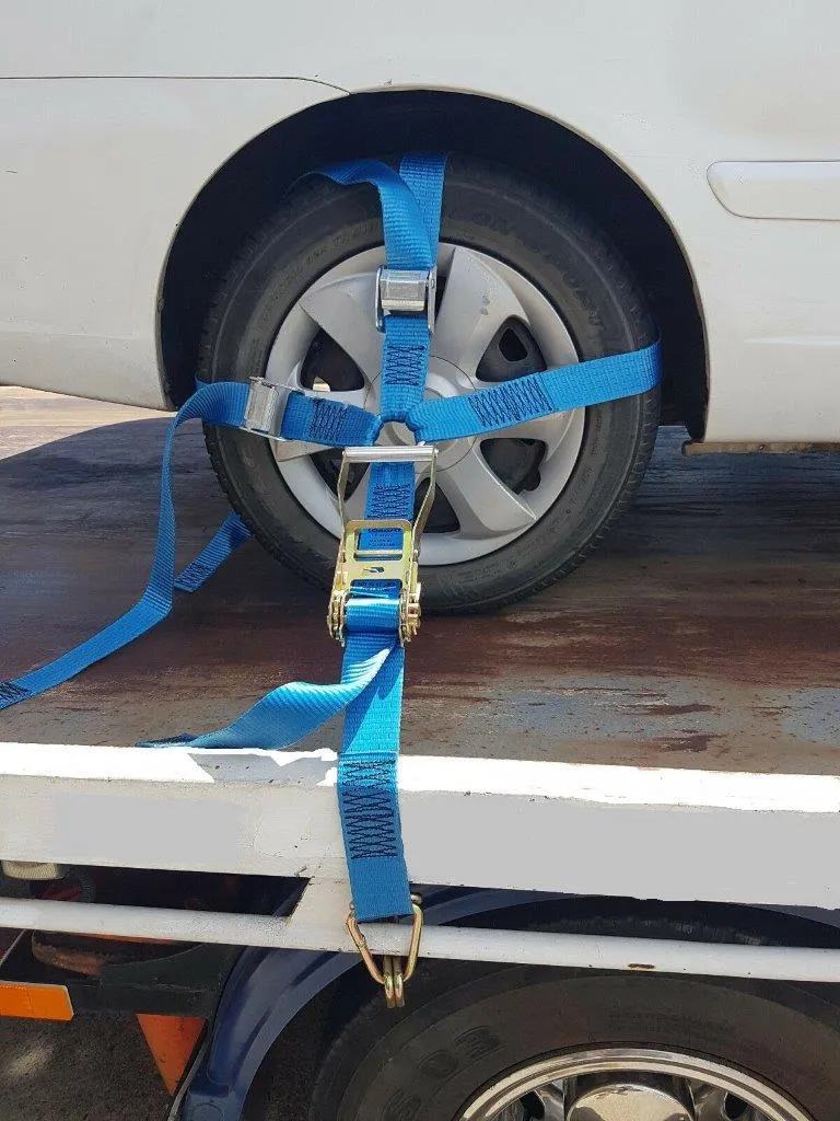 Car Wheel Tie down straps set of 4