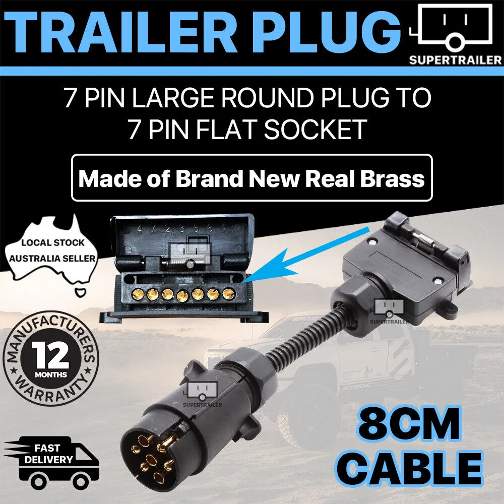 Adapter round to flat pin