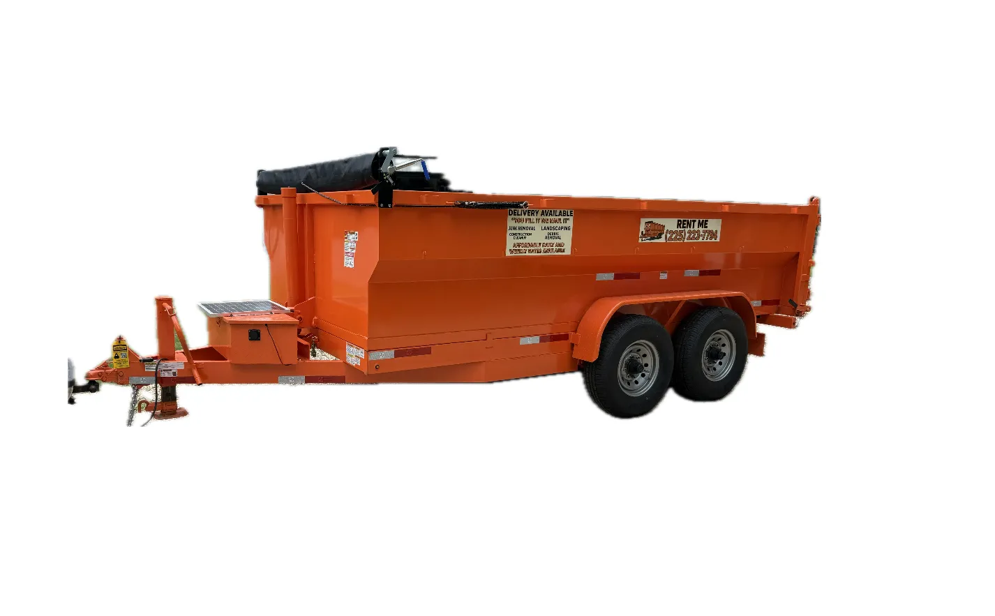 Bumper pull dump trailer 14ft