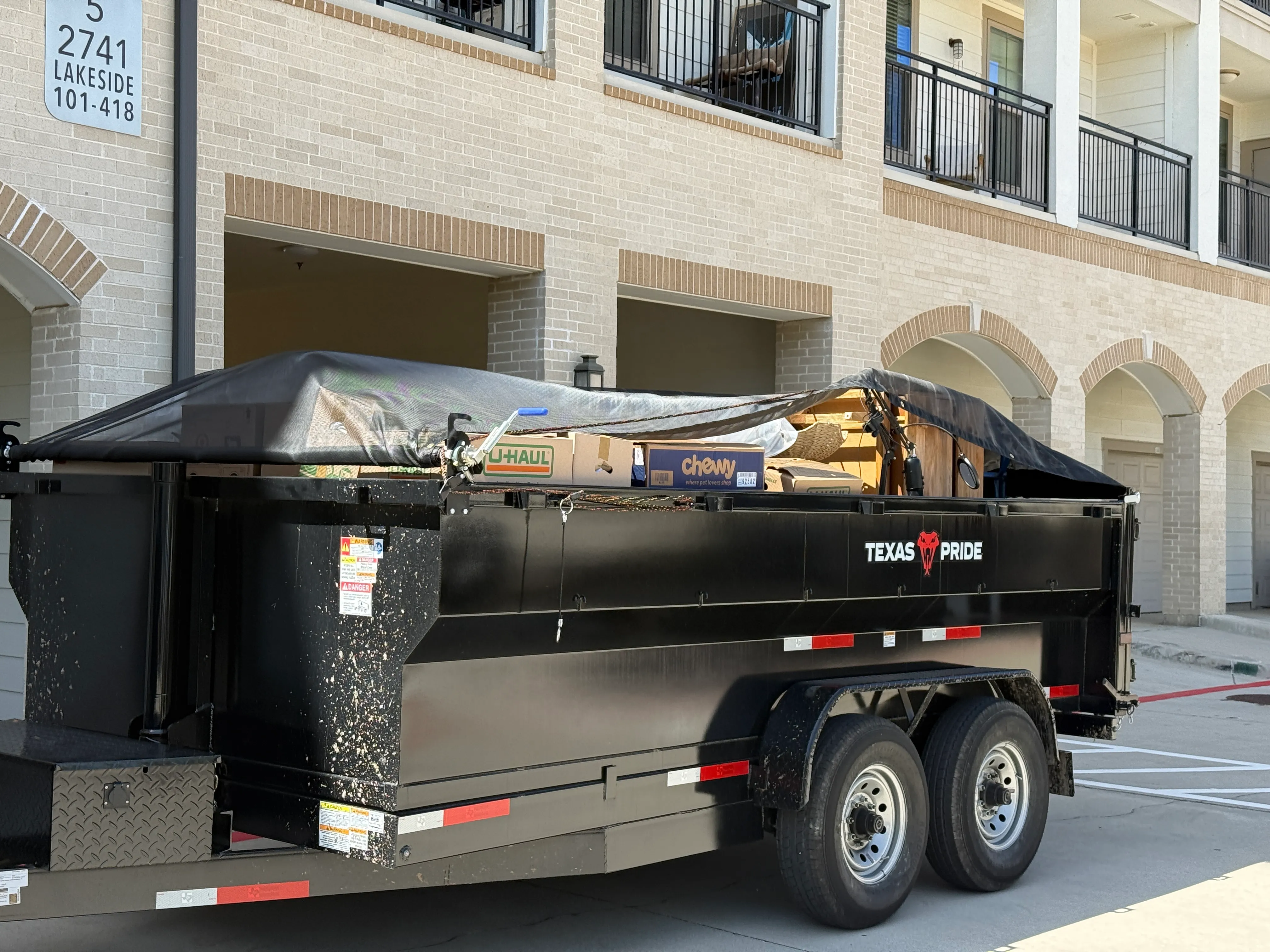 7×14 Dump Trailer Rental (12K GVWR) Heavy-Duty Dump Trailer for Material & Debris