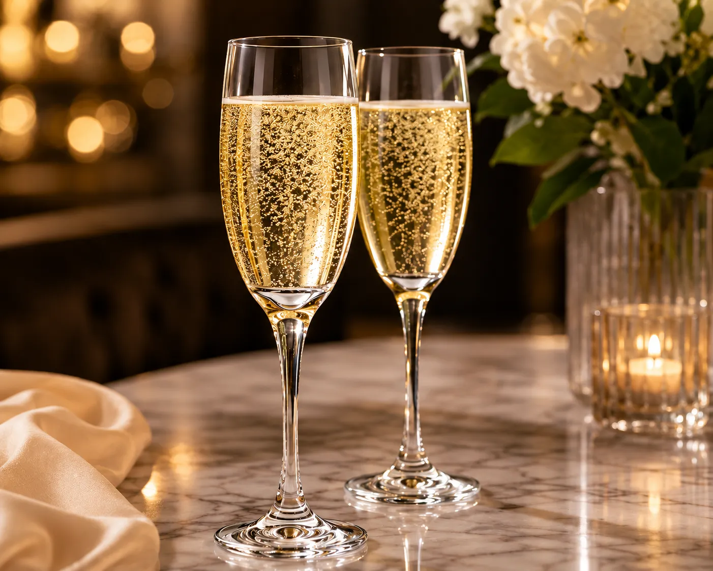 Elegant  6 oz. Champagne Flute Set (12 Glasses)