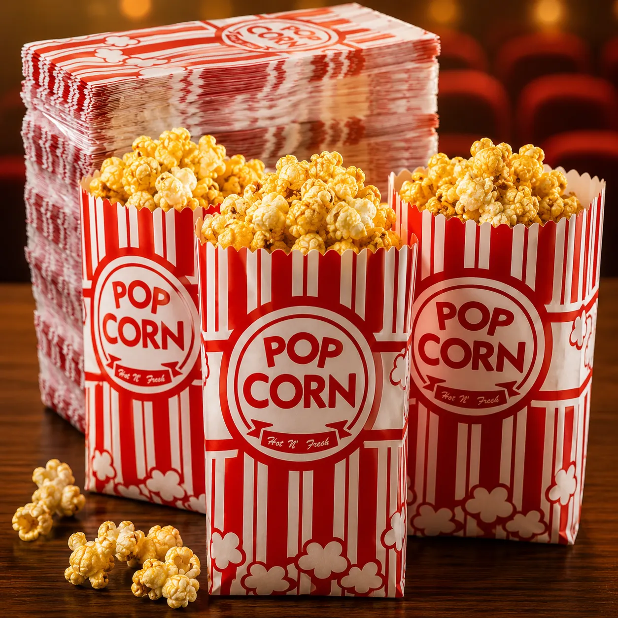 1 0z Paper Popcorn Bags