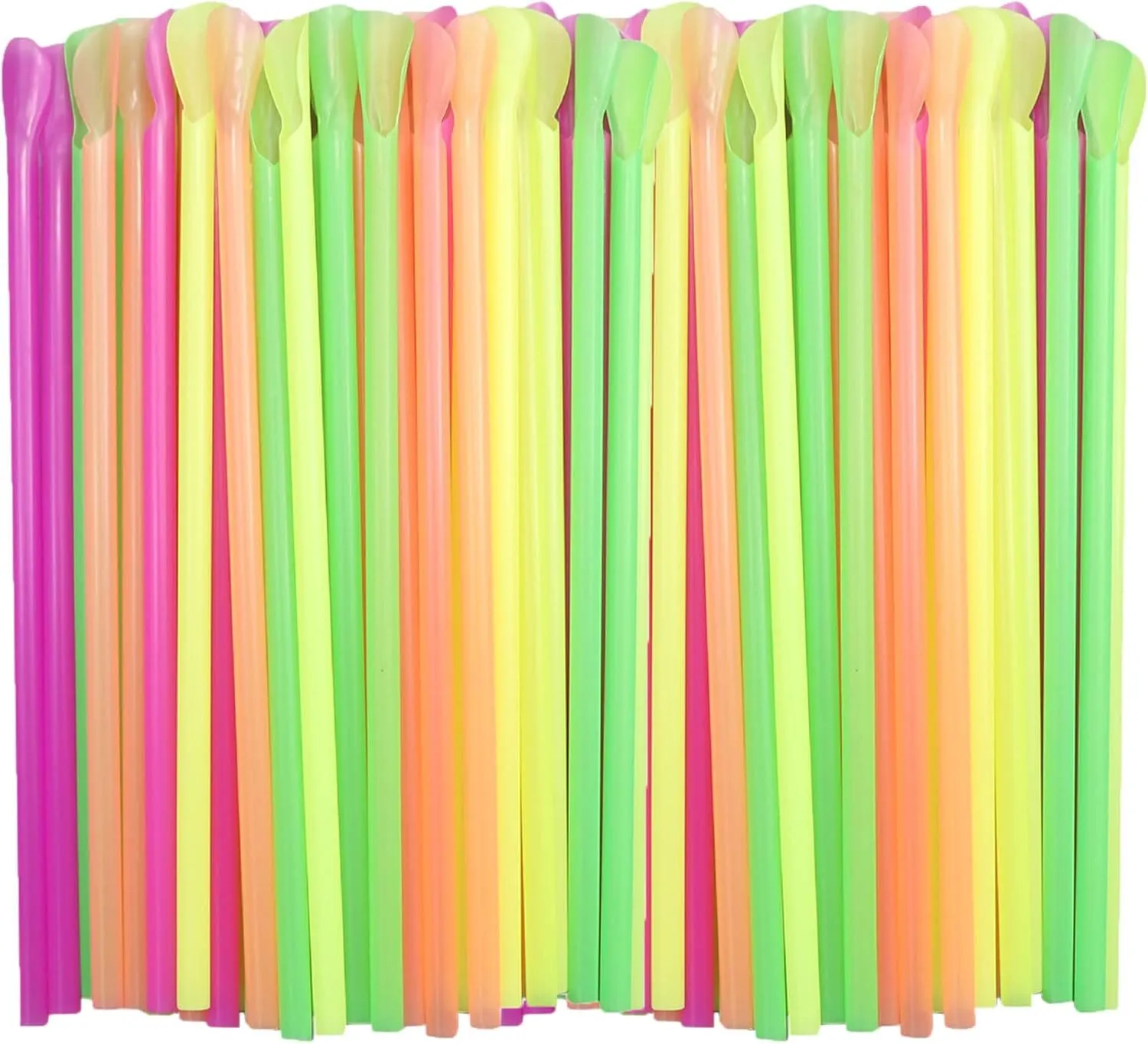 Snow Cone Colorful Straws (Quantity 25)