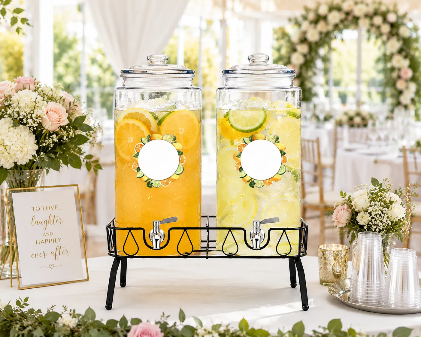 Twin 3-Gallon Beverage Dispenser